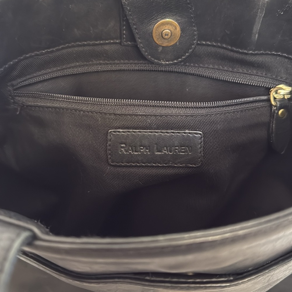 Vintage Leather Ralph Lauren 67 Tote Bag - Picture 3 of 4